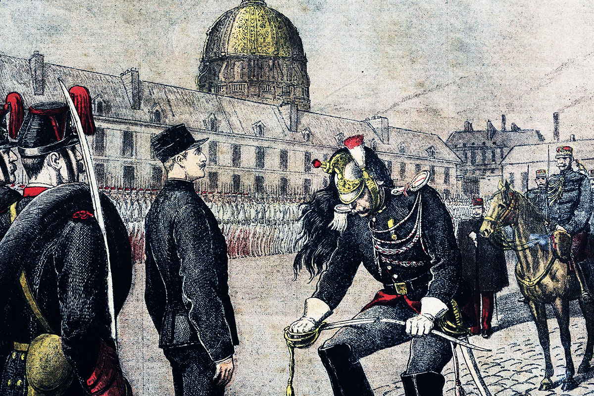 Dégradation d'Alfred Dreyfus / Dessin d'Henri Meyer / 1895
